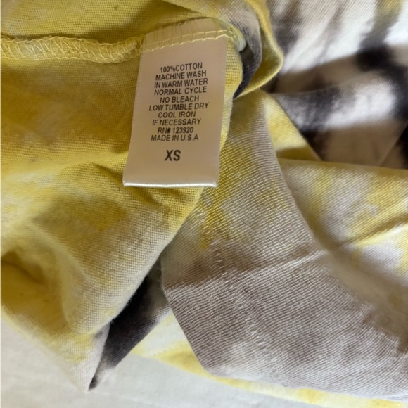 LAmade Yellow and Black Tie-Dye Tee - Picture 4 of 4